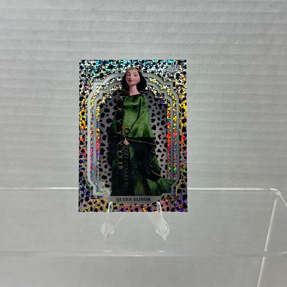 Disney Topps Chrome 2024 Queen Elinor Black and White Speckle /101 - Picture 6 of 7